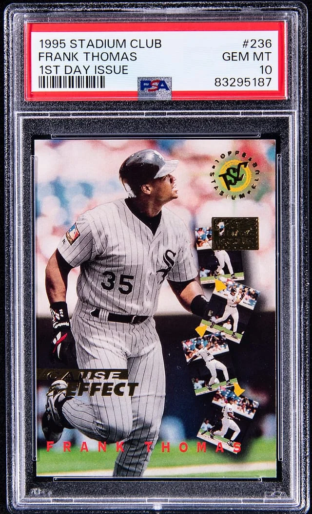 1995 Topps Stadium Club Frank Thomas 1st Day Issue #236 card image