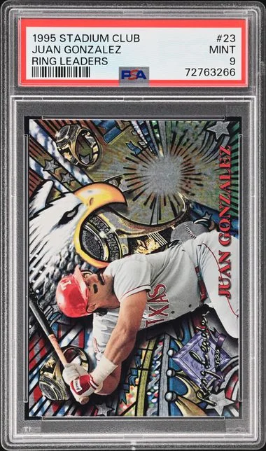 1995 Topps Stadium Club Juan Gonzalez Ring Leaders #23 card image