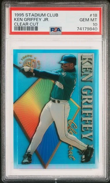 1995 Topps Stadium Club Ken Griffey Jr. Clear Cut #18 card image