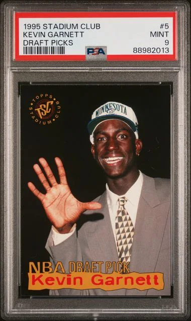 1995 Topps Stadium Club Kevin Garnett Draft Picks #5 card image