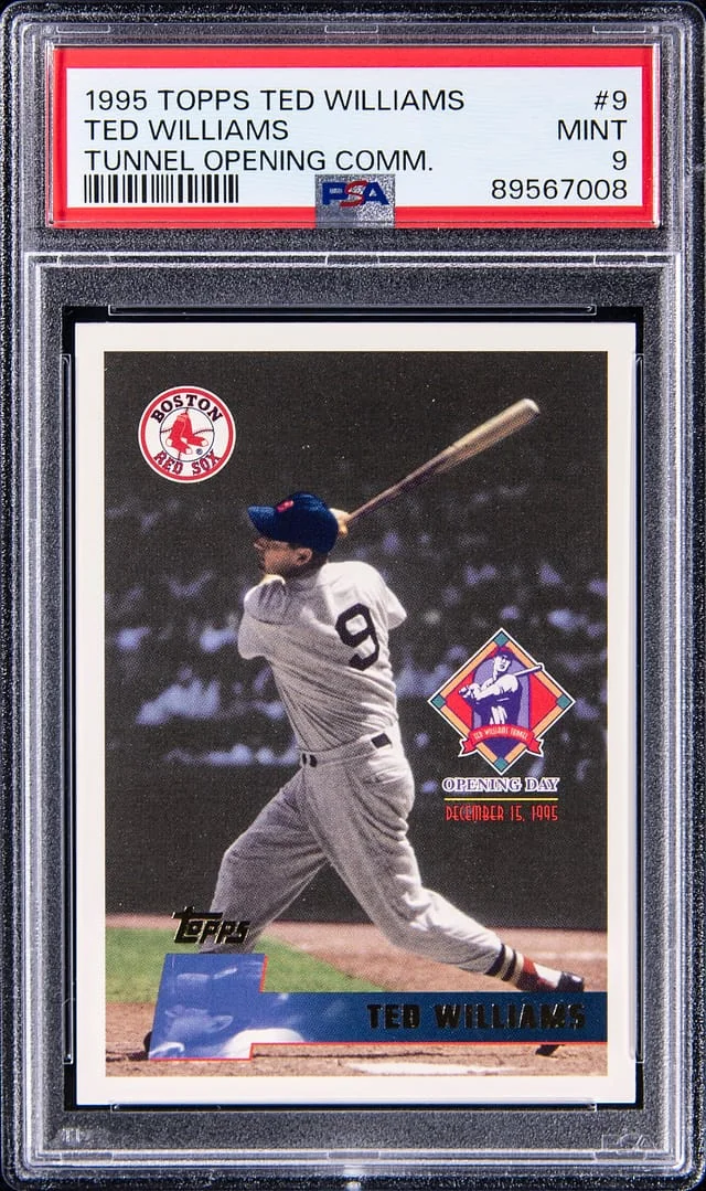 1995 Topps Ted Williams Tunnel Opening Commemorative #9 card image