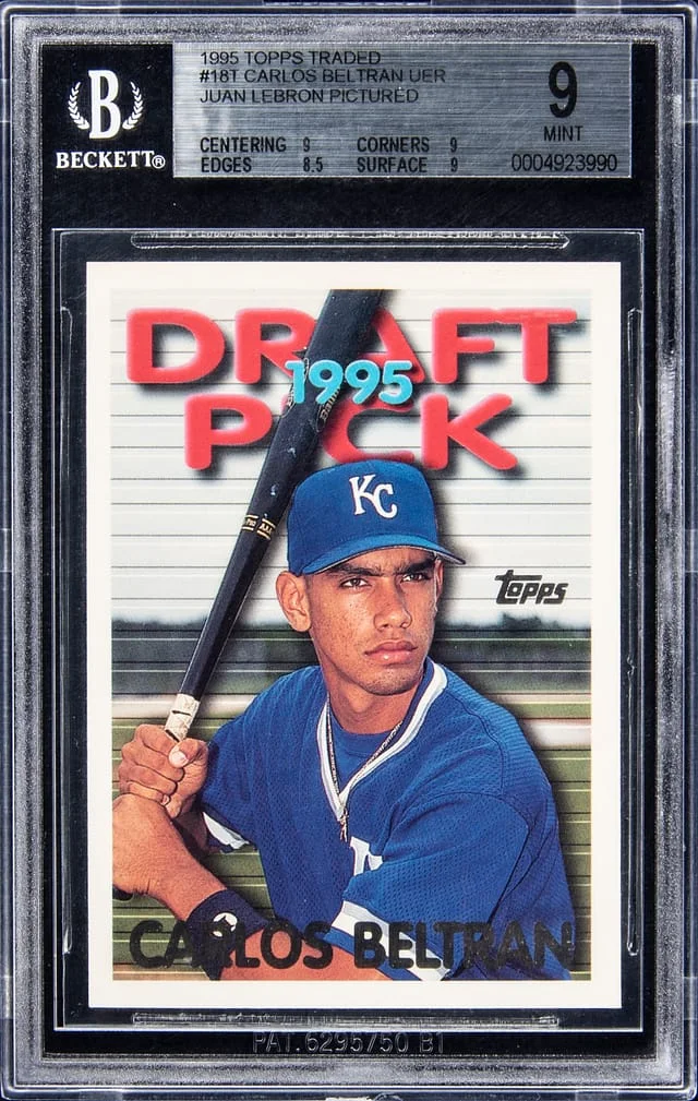 1995 Topps Traded Carlos Beltran #18T card image