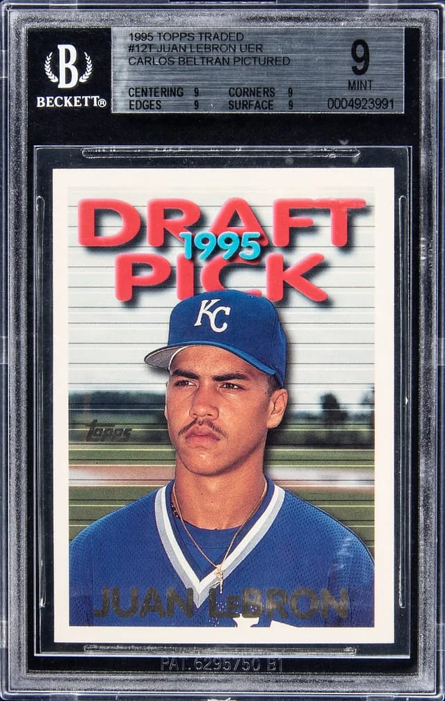 1995 Topps Traded Juan LeBron Carlos Beltran Pictured #12T card image