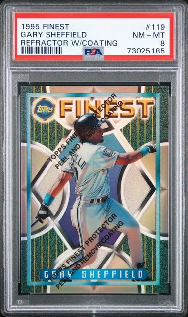 1995 Toppsn Finest Refractor W/Coating Gary Sheffield #119 card image