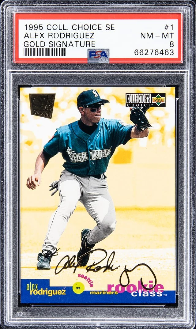 1995 UD Collector's Choice Signature Edition Gold Signature Alex Rodriguez #1 card image