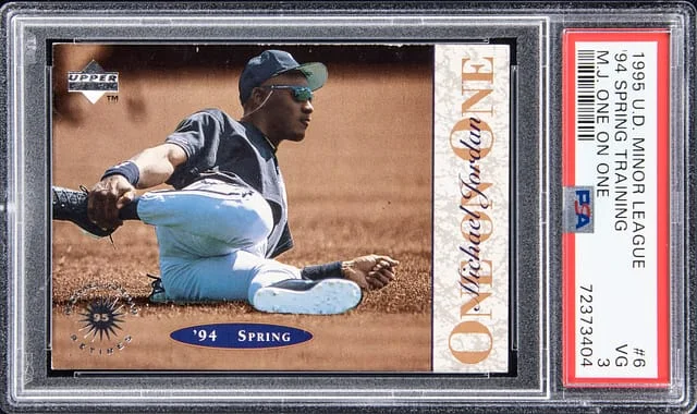 1995 U.D Minor League 94 Spring Training - M.J One on one Michael Jordan #6 card image