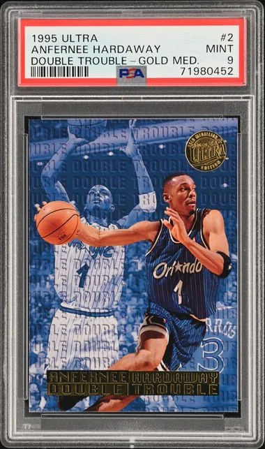 1995 Ultra Anfernee Hardaway Double Trouble Gold Medallion #2 card image