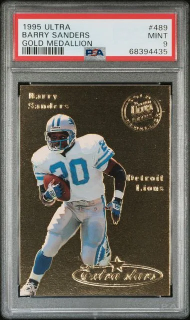 1995 Ultra Barry Sanders Gold Medallion Gold #489 card image