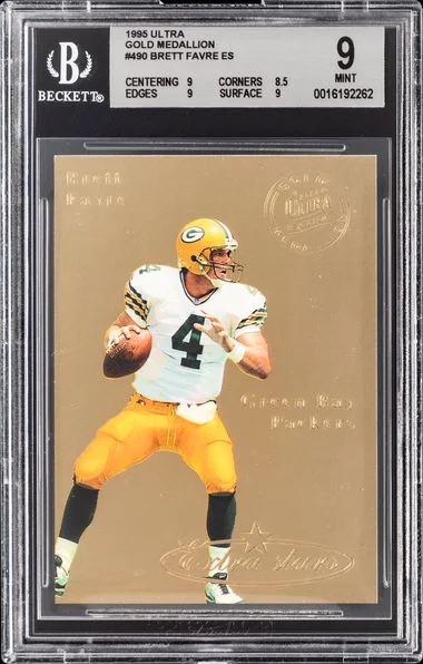 1995 Ultra Brett Favre Gold Medallion #490 card image