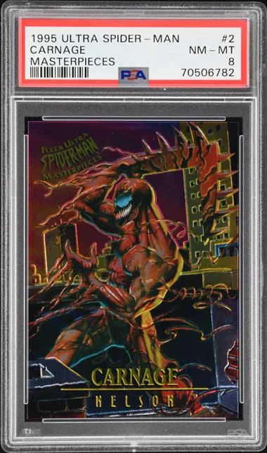 1995 Ultra Carnage Spider-Man Masterpieces #2 card image