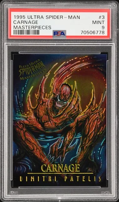 1995 Ultra Carnage Spider-Man Masterpieces #3 card image