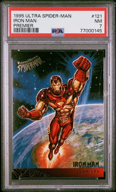 1995 Ultra Iron Man Spider-Man Premier #121 card image