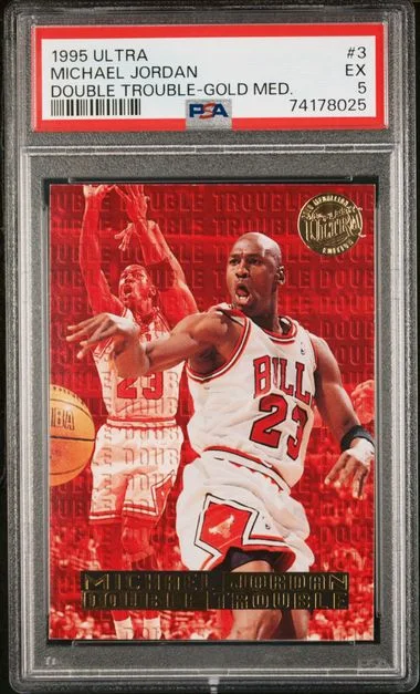 1995 Ultra Michael Jordan Double Trouble #3 card image