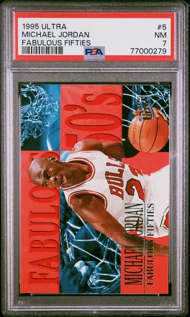 1995 Ultra Michael Jordan Fabulous Fifties #5 card image