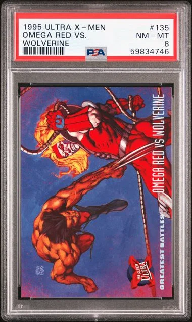 1995 Ultra Omega Red vs. Wolverine X-Men #135 card image