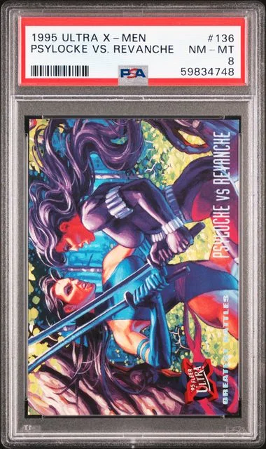1995 Ultra Psylocke vs. Revanche X-Men #136 card image