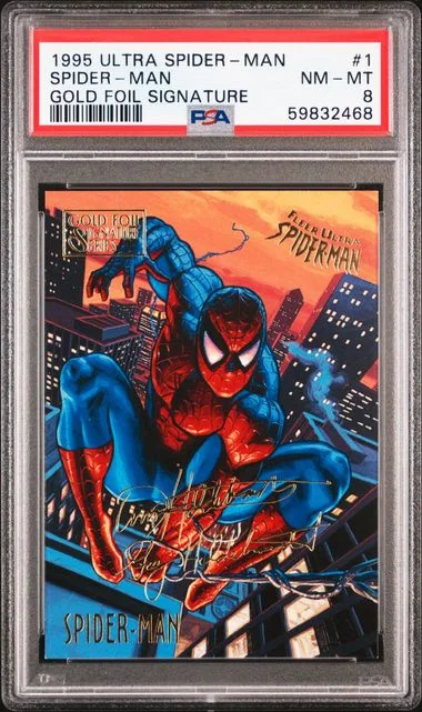1995 Ultra Spider-Man Premier Gold Foil Signature #1 card image
