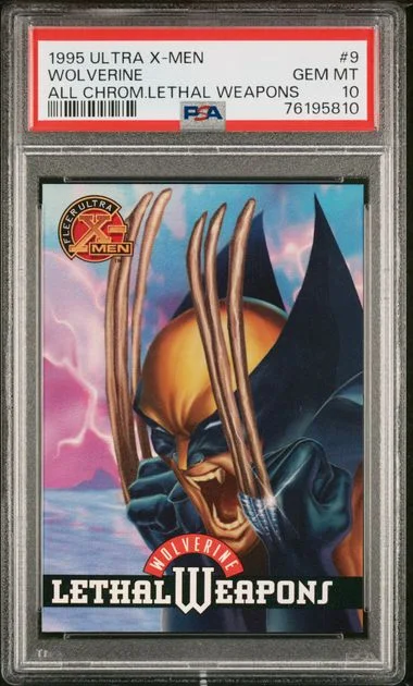 1995 Ultra Wolverine X-Men All Chromium Lethal Weapons #9 card image