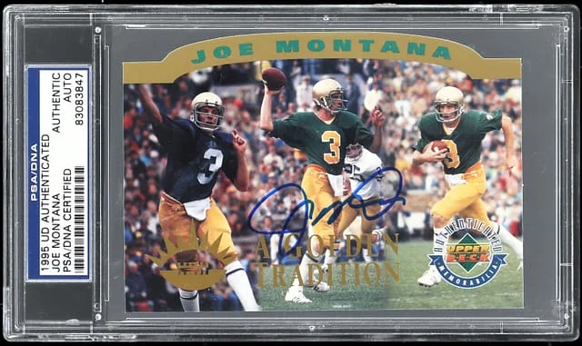 1995 Upper Deck Authenticated Joe Montana #no-number card image