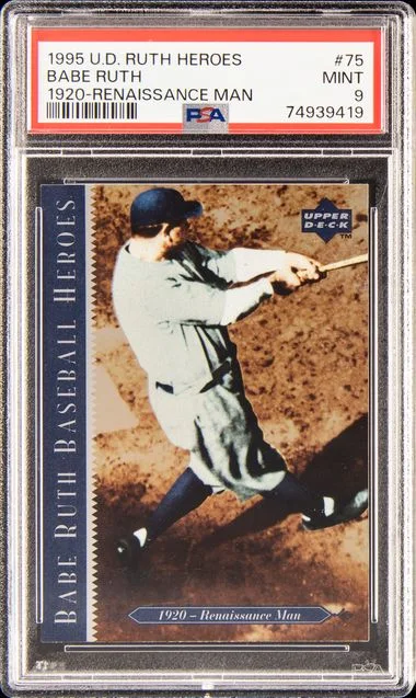 1995 Upper Deck Babe Ruth Ruth Heroes 1920-Renaissance Man #75 card image