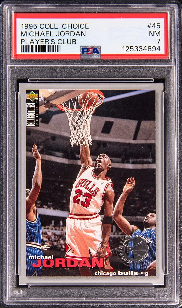 1995 Upper Deck Collector's Choice Michael Jordan Player's Club #45 card image