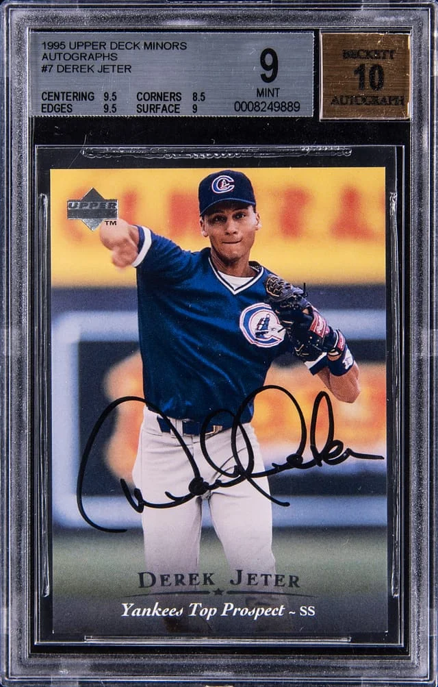 1995 Upper Deck Derek Jeter Minors Autographs #7 card image