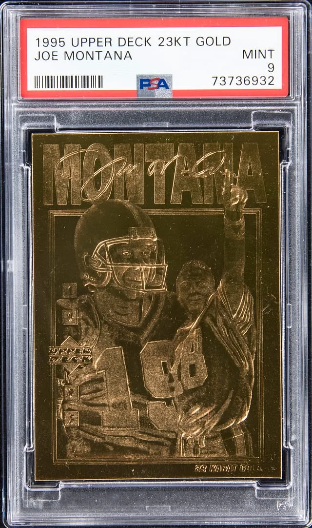 1995 Upper Deck Gold Joe Montana #23KT card image