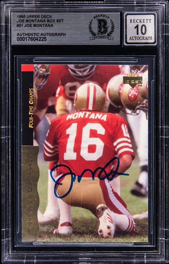 1995 Upper Deck Joe Montana Box Set #21 card image