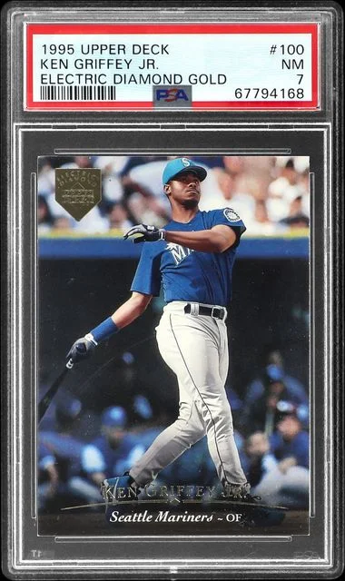 1995 Upper Deck Ken Griffey Jr. Electric Diamond Gold #100 card image