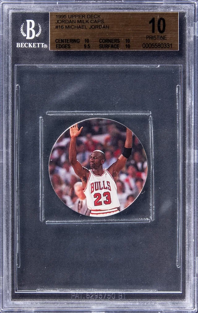 1995 Upper Deck Michael Jordan Jordan Milk Caps #16 card image