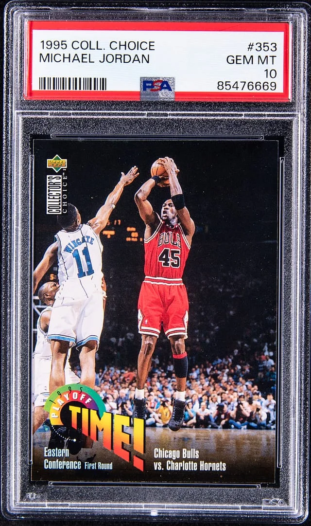 1995 Upper Deck Michael Jordan Collectors Choice Playoff Time #353 card image