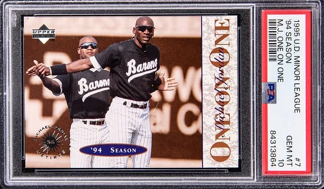 1995 Upper Deck Michael Jordan Minor League 94 Season One On One #7 card image
