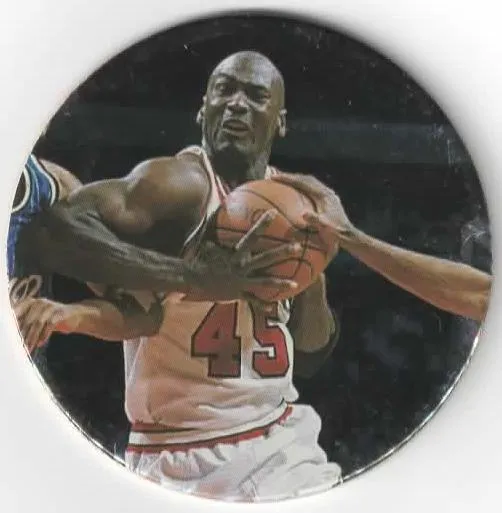 1995 Upper Deck Michael Jordan Milk Caps Michael Jordan Foil #S50 card image