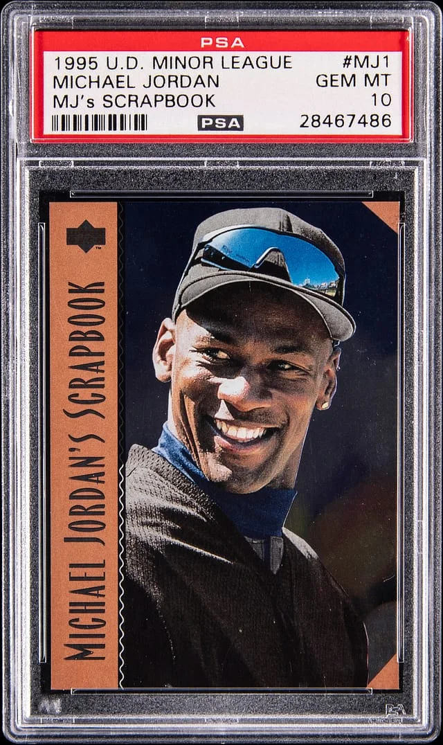 1995 Upper Deck Michael Jordan Minor League MJ's Scrapbook #MJ1 card image