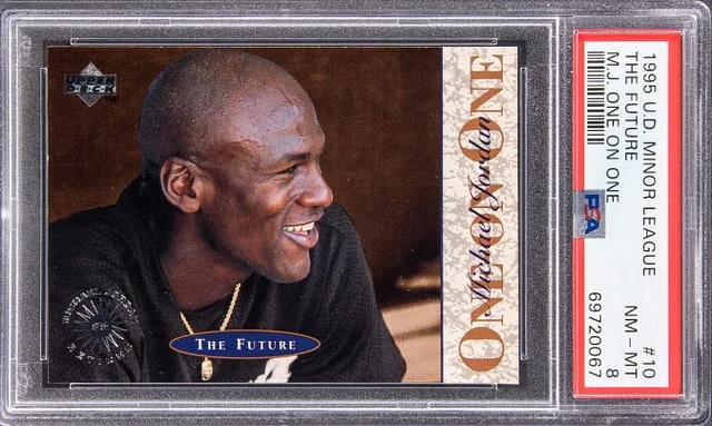 1995 Upper Deck Michael Jordan, The Future Minor League One On One #10 card image