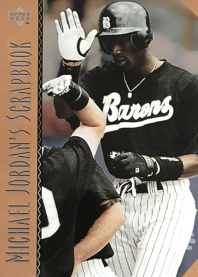 1995 Upper Deck Minor League Michael Jordan Scrapbook #MJ9 card image