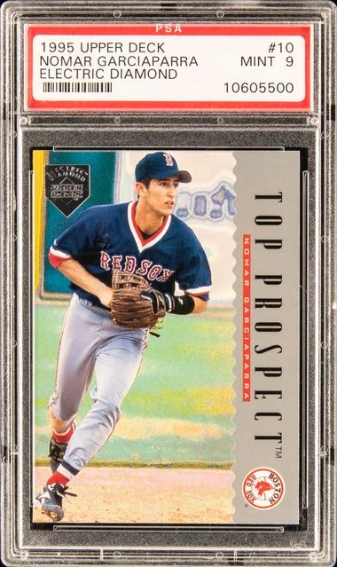 1995 Upper Deck Nomar Garciaparra Electric Diamond #10 card image