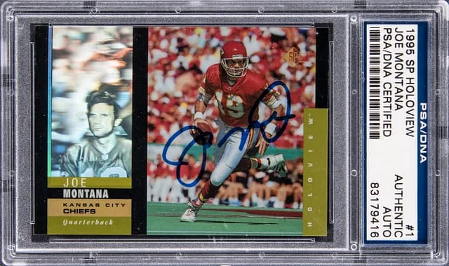 1995 Upper Deck SP Joe Montana Holoview #1 card image