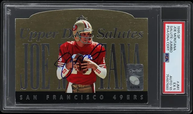 1995 Upper Deck SP Joe Montana Salute Jumbo #JM1 card image
