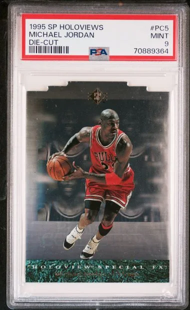 1995 Upper Deck SP Michael Jordan Holoviews Die-Cut #PC5 card image