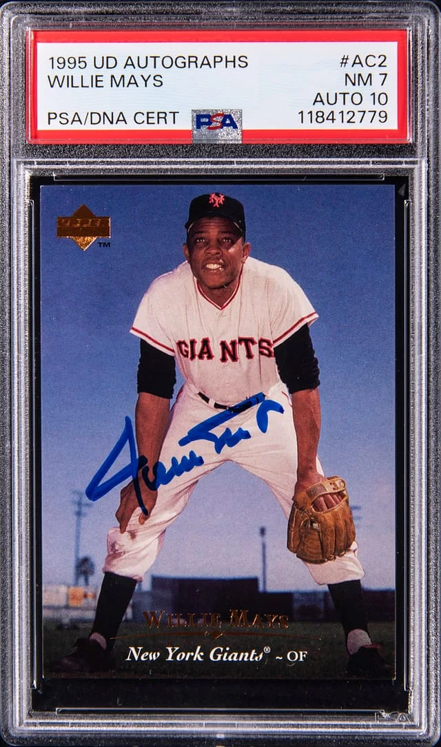 1995 Upper Deck Willie Mays Autograph #AC2 card image