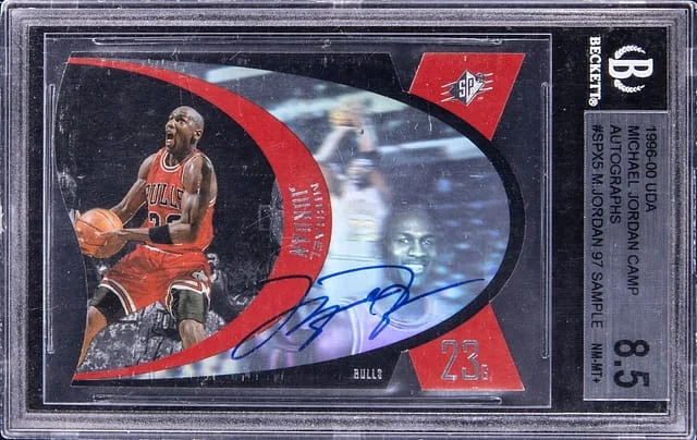 1996-00 Upper Deck Michael Jordan Camp Autographs 97 Sample #SPX5 card image