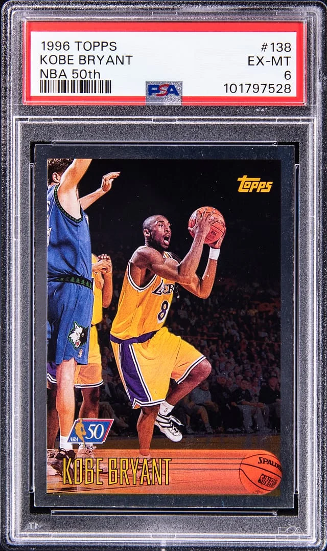 1996-87 Topps Kobe Bryant NBA 50th #138 card image