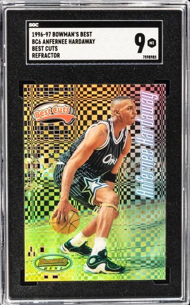 1996-97 Bowman's Best Anfernee Hardaway Best Cuts Refractor #BC6 card image