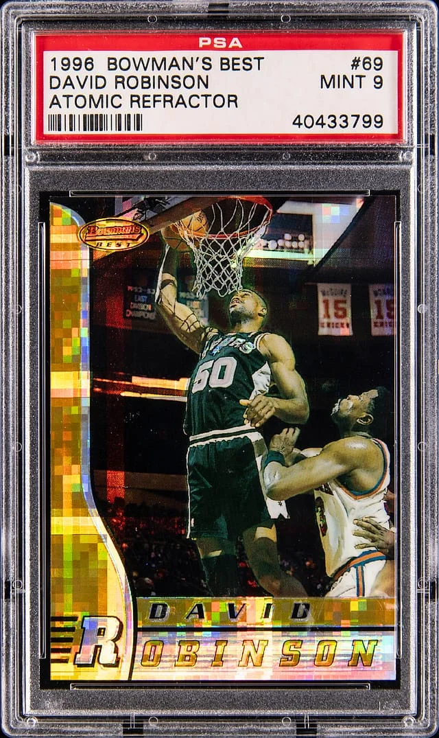 1996-97 Bowman's Best David Robinson Atomic Refractor #69 card image