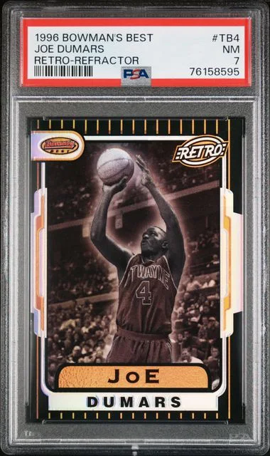1996-97 Bowman's Best Joe Dumars Retro Refractor #TB4 card image