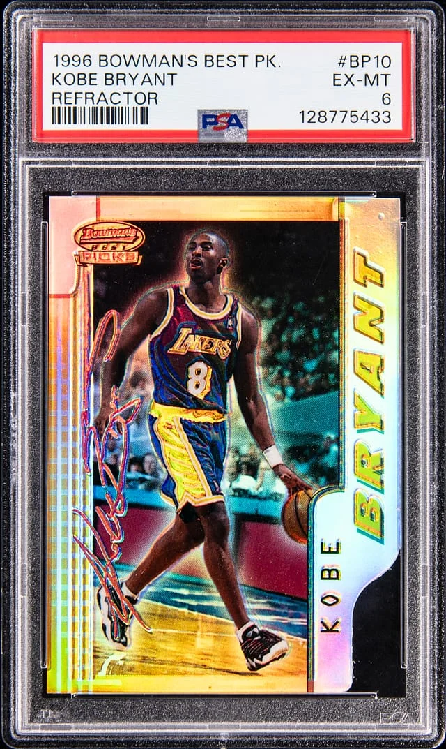 1996-97 Bowman's Best Kobe Bryant Best Picks Refractor #BP-10 card image