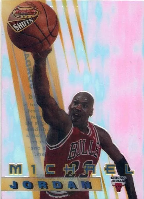 1996-97 Bowman's Best Michael Jordan Best Shots #BS6 card image