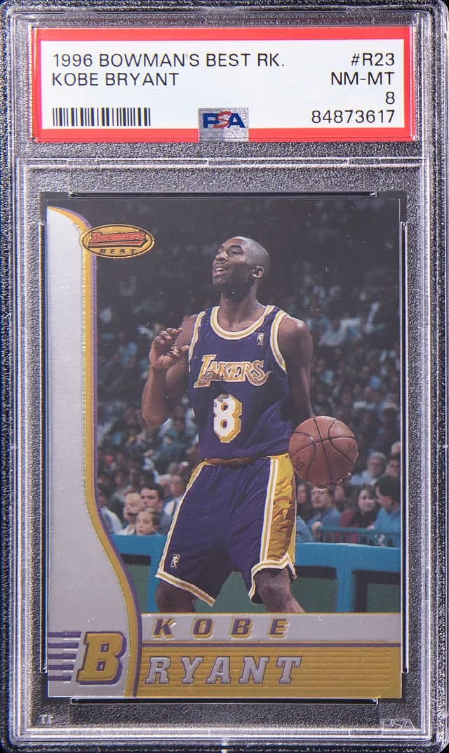1996-97 Bowmans Best Rookies Kobe Bryant #R23 card image