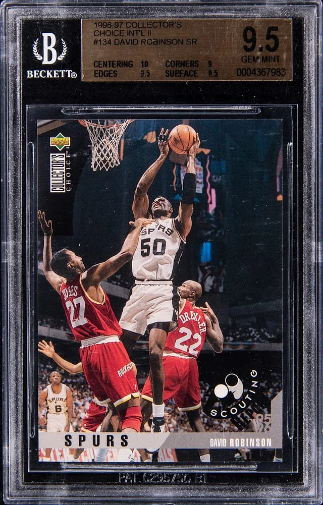 1996-97 Collector's Choice David Robinson Choice Int'l II #134 card image